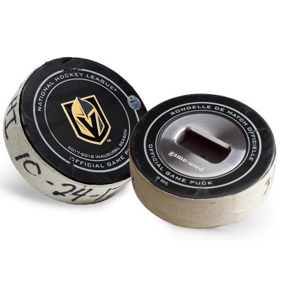 Vegas Golden Knights Tokens & Icons Game-Used Puck Bottle Opener