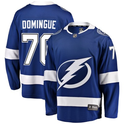 Джерси Tampa Bay Lightning Louis Domingue Fanatics Blue Home Breakaway