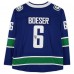 Autographed Vancouver Canucks Brock Boeser Fanatics Authentic Blue Fanatics Breakaway Jersey