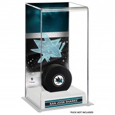 San Jose Sharks Fanatics Authentic Deluxe Tall Hockey Puck Case San Jose Sharks Fanatics Authentic Deluxe Tall Hockey Puck Case