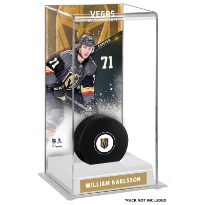 Vegas Golden Knights William Karlsson Fanatics Authentic Deluxe Tall Hockey Puck Case