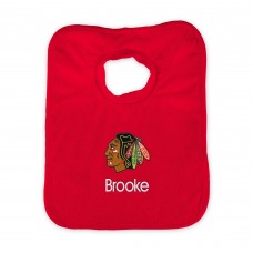 Chicago Blackhawks Infant Personalized Bib - Red