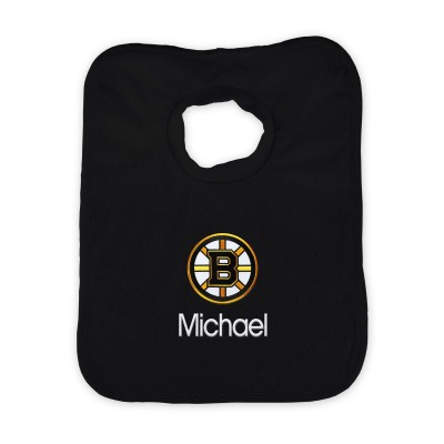 Boston Bruins Infant Personalized Bib - Black