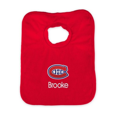 Montreal Canadiens Infant Personalized Bib - Red