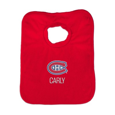 Montreal Canadiens Infant Personalized Bib - Red