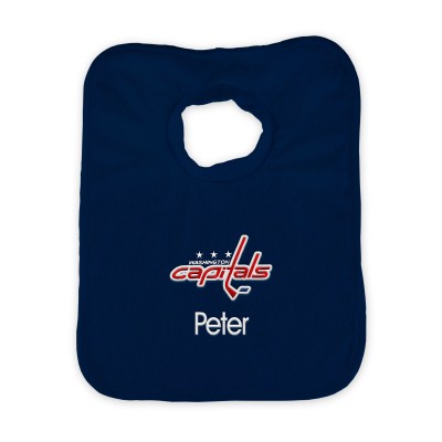 Washington Capitals Infant Personalized Bib - Navy