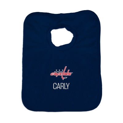 Washington Capitals Infant Personalized Bib - Navy