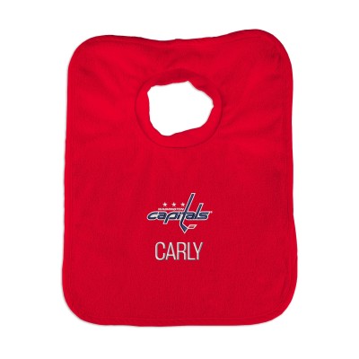 Infant Washington Capitals Red Personalized Bib
