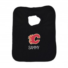 Calgary Flames Infant Personalized Bib - Black