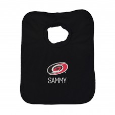 Carolina Hurricanes Infant Personalized Bib - Black Carolina Hurricanes Infant Personalized Bib - Black