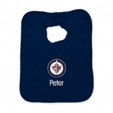 Winnipeg Jets Infant Personalized Bib - Navy