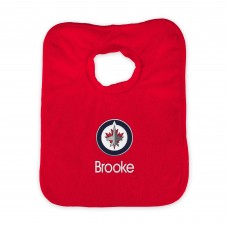 Winnipeg Jets Infant Personalized Bib - Red