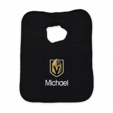 Малышам Vegas Golden Knights Black Personalized Bib