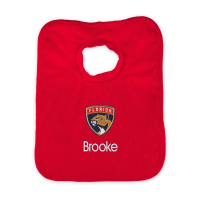 Florida Panthers Infant Personalized Bib - Red