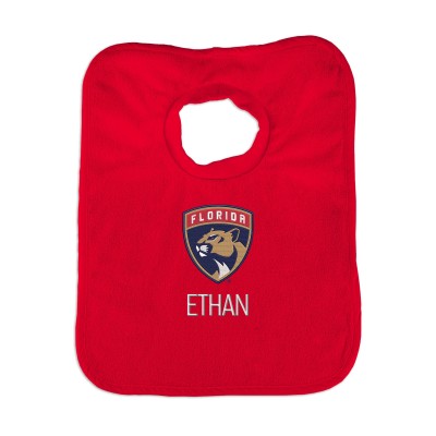 Florida Panthers Infant Personalized Bib - Red