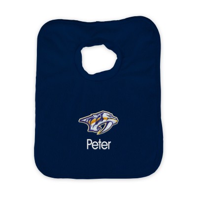Nashville Predators Infant Personalized Bib - Navy