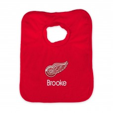 Detroit Red Wings Infant Personalized Bib - Red