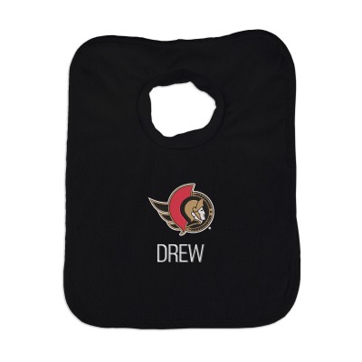 Ottawa Senators Infant Personalized Bib - Black