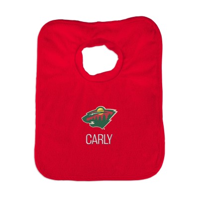 Minnesota Wild Infant Personalized Bib - Red