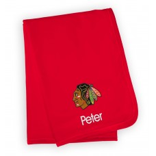 Chicago Blackhawks Infant Personalized Blanket - Red