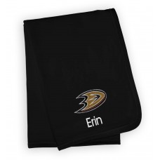 Anaheim Ducks Infant Personalized Blanket - Black