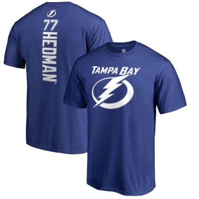 Футболка Tampa Bay Lightning Victor Hedman Blue Backer