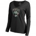 Футболка Florida Panthers Womens Lovely Long Sleeve V-Neck - Black