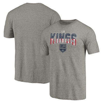 Los Angeles Kings Heathered Gray Freedom Tri-Blend T-Shirt