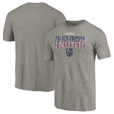 Vegas Golden Knights Heathered Gray Freedom Tri-Blend T-Shirt