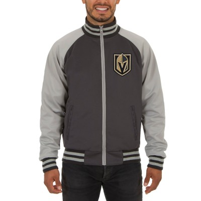Vegas Golden Knights JH Design Gray Reversible Track Jacket