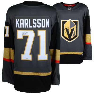 Игровая джерси Autographed Vegas Golden Knights William Karlsson Fanatics Authentic Black Fanatics Breakaway