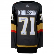 Игровая джерси Autographed Vegas Golden Knights William Karlsson Fanatics Authentic Black Adidas Authentic
