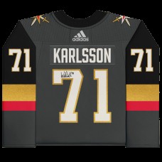 Игровая джерси Autographed Vegas Golden Knights William Karlsson Fanatics Authentic Black Adidas Authentic