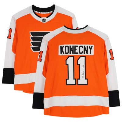 Джерси Autographed Philadelphia Flyers Travis Konecny Fanatics Authentic Orange Fanatics Breakaway
