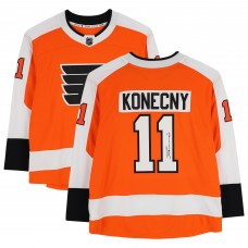 Джерси Autographed Philadelphia Flyers Travis Konecny Fanatics Authentic Orange Fanatics Breakaway