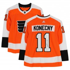 Игровая джерси Autographed Philadelphia Flyers Travis Konecny Fanatics Authentic Orange Adidas Authentic Игровая джерси Autographed Philadelphia Flyers Travis Konecny Fanatics Authentic Orange Adidas Authentic