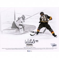 Autographed Vegas Golden Knights William Karlsson Fanatics Authentic 8 x 10 Goal Between Legs Spotlight Photograph