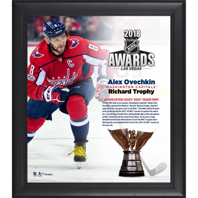 Washington Capitals Alex Ovechkin Fanatics Authentic Framed 15 x 17 2018 Richard Trophy Winner Collage