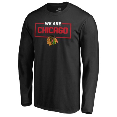 Футболка с длинным рукавом Chicago Blackhawks Iconic Collection We Are - Black
