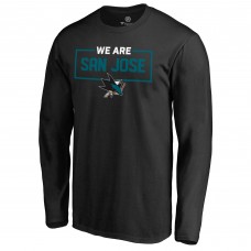 Футболка с длинным рукавом San Jose Sharks Black Iconic Collection We Are Футболка с длинным рукавом San Jose Sharks Black Iconic Collection We Are