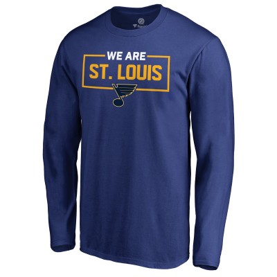 Футболка с длинным рукавом St. Louis Blues Iconic Collection We Are - Blue