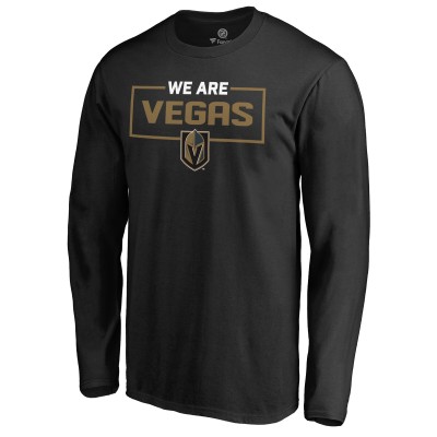 Vegas Golden Knights Black Iconic Collection We Are Long Sleeve T-Shirt