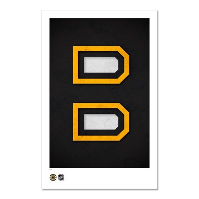 Boston Bruins 11 x 17 Minimalist Art Poster