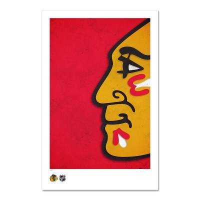 Chicago Blackhawks 11 x 17 Minimalist Art Poster