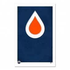Edmonton Oilers 11 x 17 Minimalist Art Poster
