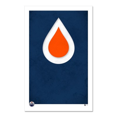 Edmonton Oilers 11 x 17 Minimalist Art Poster