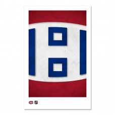 Montreal Canadiens 11 x 17 Minimalist Art Poster