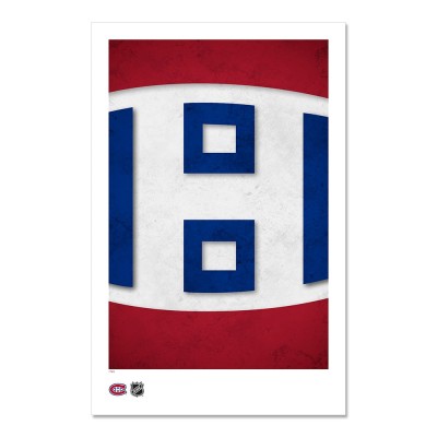 Montreal Canadiens 11 x 17 Minimalist Art Poster