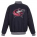 Columbus Blue Jackets JH Design Two Hit Poly Twill Jacket - Navy - оригинальная атрибутика Коламбус Блю Джекетс