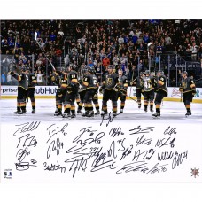 Vegas Golden Knights Fanatics Authentic 2018 Western Conference Champions Autographed 16 x 20 Stick Salute Photograph with 26 Signatures